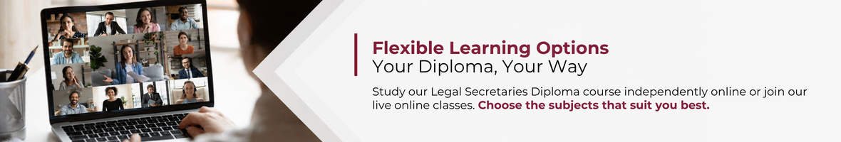 Study ILSPA's flexible Legal Secretaries Diploma course.